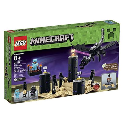 Minecraft Lego Sets, The Ender Dragon, Lego Hacks, Minecraft Ender Dragon, Minecraft Lego, Ender Dragon, Minecraft Toys, Lego Gifts, Light Brick