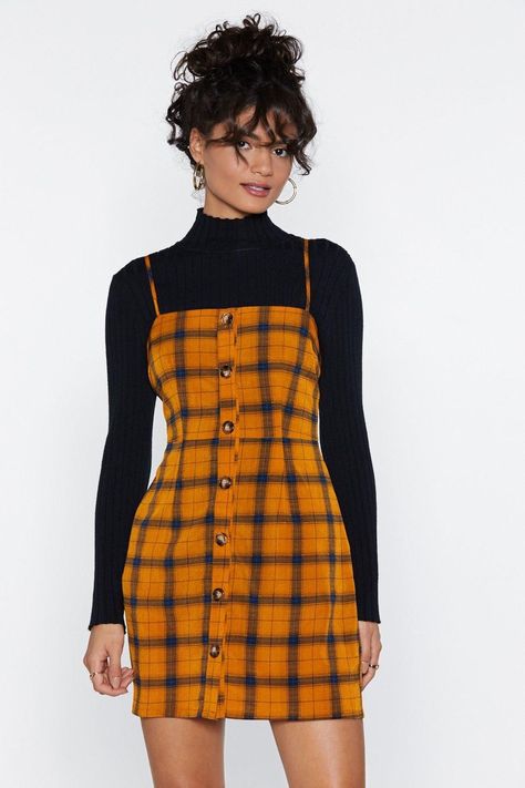 Nordstrom Outfit, Hipster Dress, Plaid Mini Dress, 90s Inspired Outfits, Clueless Outfits, Look Retro, Hipster Outfits, 90s Fashion Outfits, Looks Black