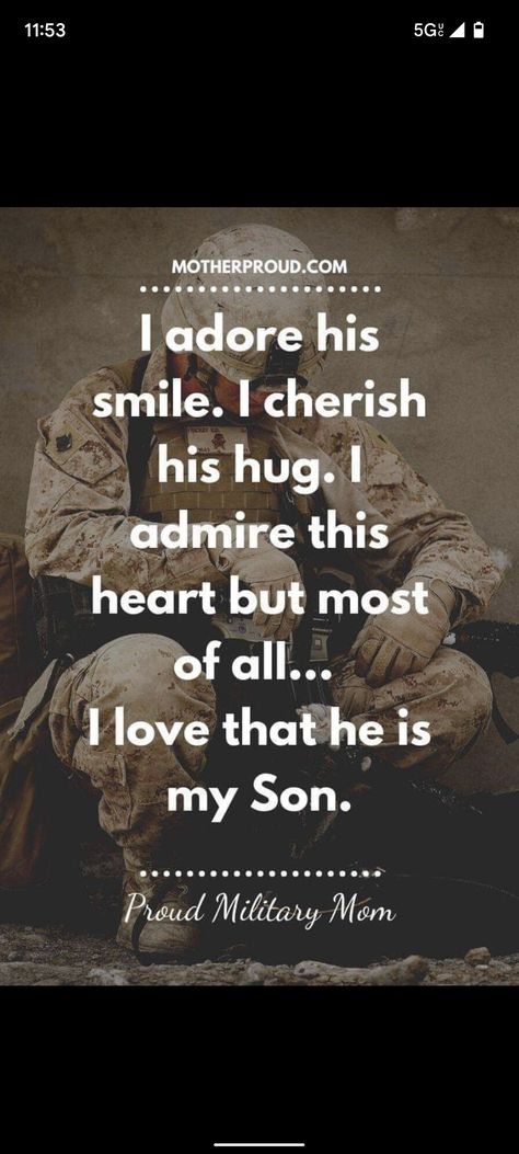 Mom Of A Marine, Army Mom Quotes, Marine Mom Quotes, Marine Son, Navy Quotes, Message To My Son, Son Quotes From Mom, Mom Prayers, Air Force Mom