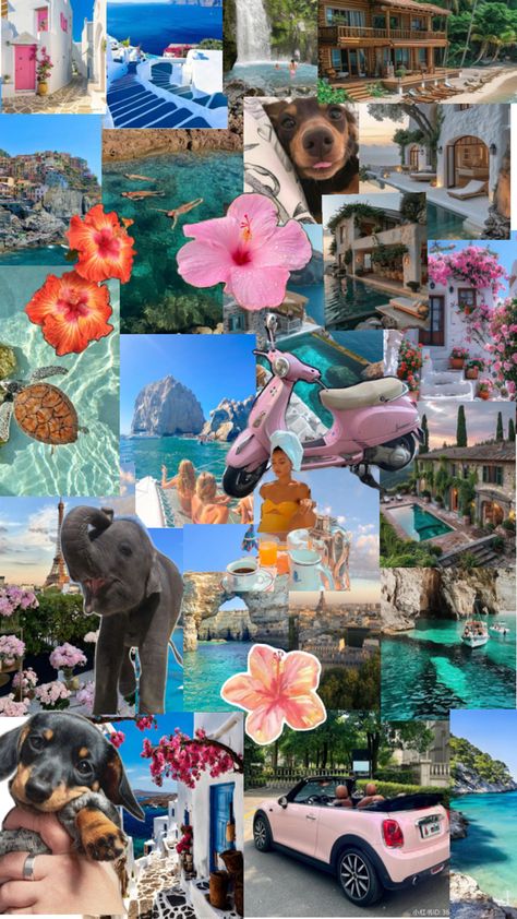 Photo Collage Design Ideas, Beach Collage, Intro To Art, Collage Des Photos, Photo Collage Design, Preppy Stuff, Color Collage, Collage Ideas, Board Inspiration