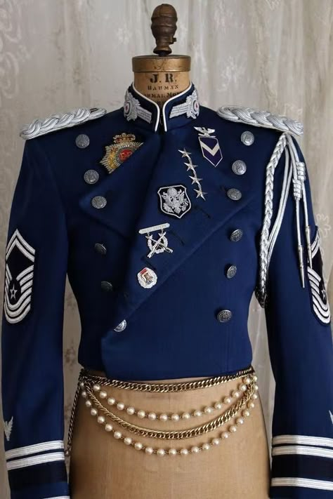 Vintage Military Jacket, Military Dresses, Uniform Outfits, Embellished Jacket, Military Outfit, Military Uniforms, Vintage Military, Military Inspired, Military Uniform