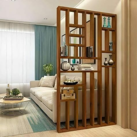 Room Partition Wall, Wall Partition Design, Minimalist Studio, Studio Layout, Modern Room Divider, Living Room Divider, Wall Partition, Divider Design, Living Room Partition Design