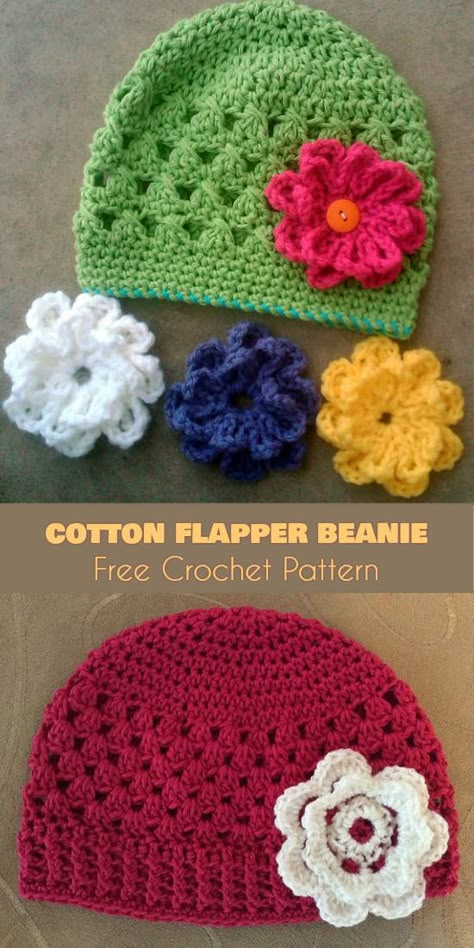 Beanie Free Crochet Pattern, Crochet Baby Hats Free Pattern, Crochet Baby Cap, Baby Hat Free Pattern, Pola Topi, Crochet Baby Hat Patterns, Easy Crochet Hat, Crochet Kids Hats, Crochet Baby Hat