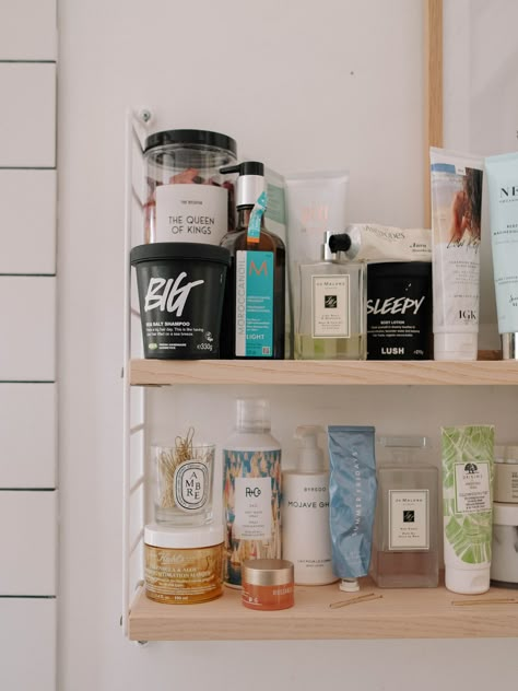 Shelves Inspiration, Kate Spiers, Mega Hair, Bathroom Spa, My Clothes, My Shoes, My Wardrobe, Beauty Guru, Moroccan Oil