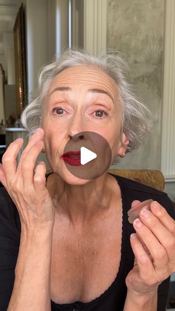 Skin Tightening Oils, Sagging Cheeks, Makeup Over 50, Makeup Tips For Older Women, Cheek Makeup, Blush On Cheeks, How To Apply Blush, Rose Marie, Rms Beauty