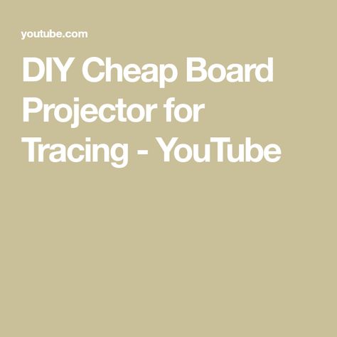 DIY Cheap Board Projector for Tracing - YouTube Using A Projector To Paint Wall Murals, Diy Projector For Tracing, Diy Tracing Light Board, Pinhole Projector Diy, Art Projectors For Tracing, Cheap Projectors, Diy Projector, Battle Jacket, Diy Picture