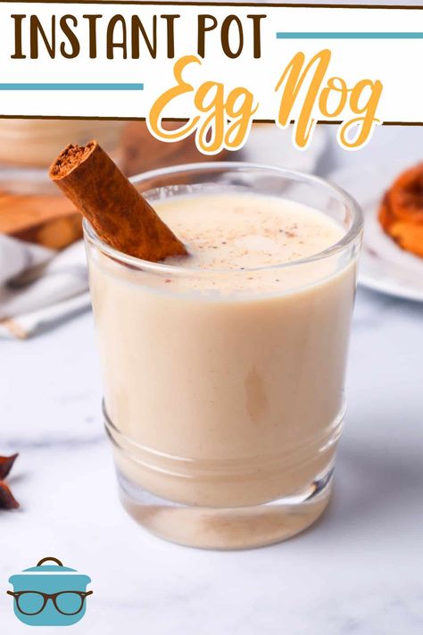 Egg Nog Recipe, Traditional Christmas Drinks, Eggnog Recipe Homemade, Creamy Eggnog, Christmas Drinks Recipes, Homemade Eggnog, Holiday Drink, Country Cook, Eggnog Recipe