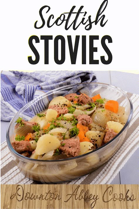 Comforting Scottish Stovies Scottish Soups And Stews, Scottish Recipes Dinner, Scottish Recipes Authentic, Scottish Stovies, Scottish Food Recipes, International Meals, Theme Dinners, Scotland Food, English Recipes