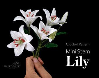 Lily Crochet Pattern, Crochet Orchid, Memorial Beads, Crochet Flower Pattern, Flower Boquet, Mini Carnations, Beau Crochet, Stargazer Lily, Pansies Flowers