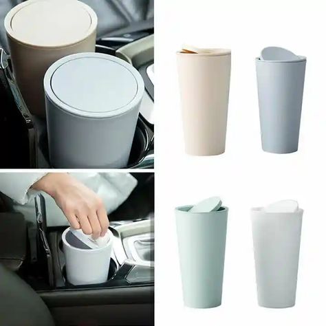 Car Garbage Can Diy, Car Trash Can Ideas, Diy Car Trash Can, Organizing Gadgets, Car Basket, Car Organizing, Car Garbage Can, Backseat Organizer, Tiny Camper