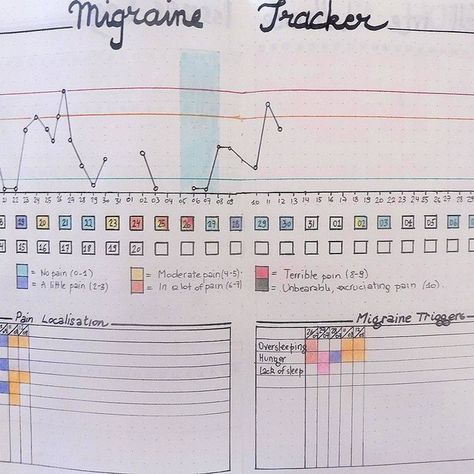 Migraine Tracker, Wreck Journal, Pain Tracker, Symptom Journal, Blow Dry Short Hair, Organize Thoughts, Migraine Diet, Book Journaling, Bullet Journel