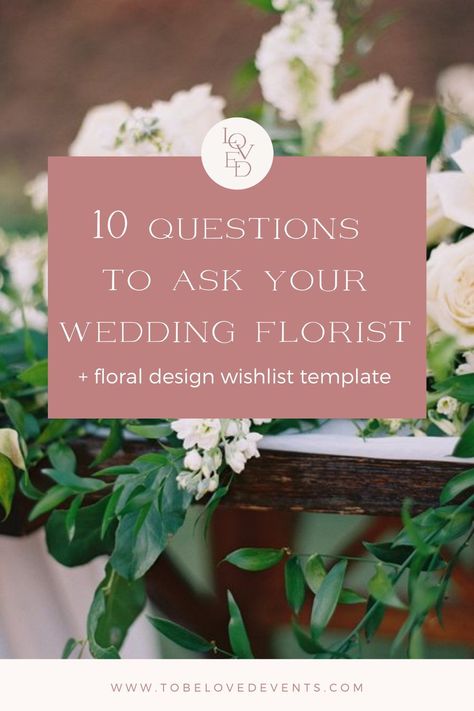 Check out our Floral Design & Wishlist Template to guide when booking your wedding florist with a step-by-step design template to send to your potential florists. Wedding Floral Pricing Guide, Questions To Ask Wedding Florist, Questions To Ask Your Wedding Florist, Florist Tools Kit, Florist Tips And Tricks, Wedding Florist Checklist, Florist Business Plan, Wishlist Template, Florist Tools