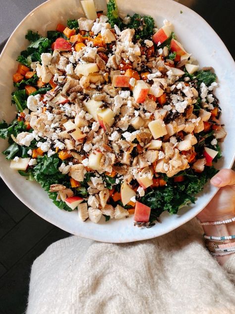 Olivia Beth Gochnour, Sweet Green Harvest Bowl Recipe, Sweetgreen Recipe, Harvest Salad Dressing, Healthier Salads, Harvest Bowl Recipe, Metabolic Eating, Harvest Bowl, Thanksgiving Meals