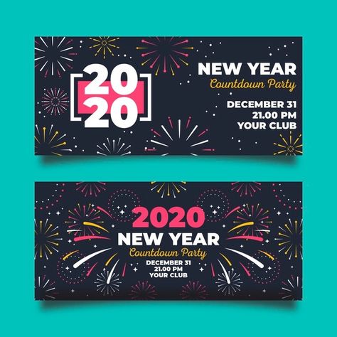 New Years Banner Design, New Year Banner Design, Firework Colors, Lime Tea, Olive Oil Packaging, Website Banner Design, Oil Packaging, New Years Countdown, Bright Color Schemes