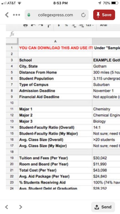 College spreadsheet College Spreadsheet, College Application, College Prep, Assignment Help, Dream Cars, Thing 1, Cars, Quick Saves