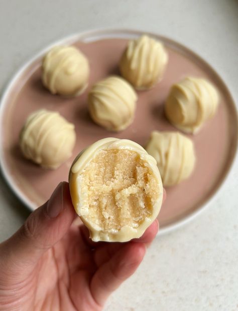 No Bake Lemon Truffles | Gina Burgess Dairy Free White Chocolate, Lemon Truffles, No Bake Lemon, Candied Orange Slices, Vegan Truffles, Homemade Truffles, Peanut Butter Mousse, Desiccated Coconut, Refined Coconut Oil