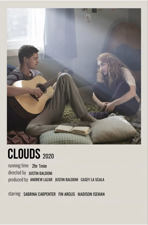 Clouds The Movie, Clouds Movie Poster, Clouds Movie Aesthetic, In Time Movie Poster, Clouds Movie, Polaroid Printer, Polaroid Movie Poster, Fav Movie, Iconic Movie Posters