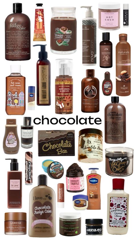 #chocolate #chocolategirl #chocolateskincare #foodskincare #skincare #preppyskincare Body Care Aesthetic, Beauty Vibes, Good Shampoo And Conditioner, Good Skin Tips, Perfume Collection Fragrance, Basic Skin Care Routine, Bath And Body Works Perfume, Care Aesthetic, Shower Skin Care