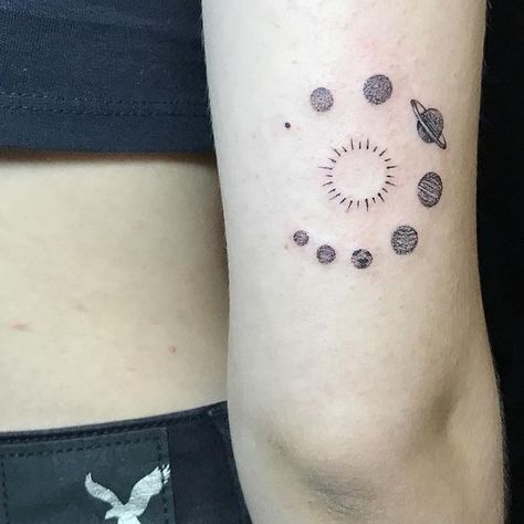 Planets. Tartan Tattoo, Tattoo Dolphin, Tattoo Belly, Outer Space Tattoos, Tattoos Shoulder, Planet Tattoo, Small Cross Tattoos, Dolphin Tattoo, Tattoo Ankle