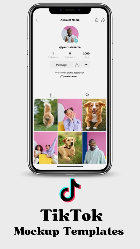 💻Editable with Canva TikTok mockup templates, for you page and profile page. Check my Etsy Shop to learn more 🌟 #socialmediamockup #tiktokmockup #socialmediatemplates #canvatemplates Tiktok For You Page, Tiktok Profile Template, Instagram Mockup Template, Tiktok Planner, Profile Iphone, Tiktok Templates, Manager Planner, Tiktok Design, Mock Up Templates