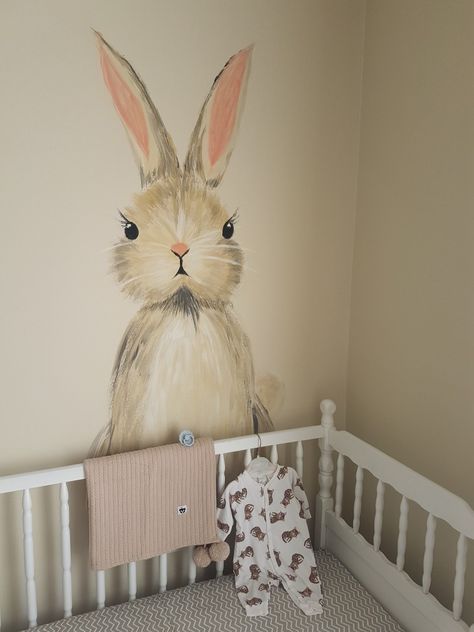 Baby Girl Bunny Nursery, Bunny Themed Room, Baby Boho Room, Rabbit Nursery Theme, Eloise Nursery, Bunny Themed Nursery, Violet Nursery, Bunny Nursery Theme, Bunny Baby Room