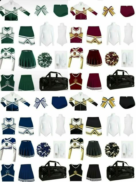 Hogwarts Houses Uniforms, Slytherin Cheerleader Uniform, Hogwarts Cheer Uniform, Harry Potter Cheerleader Outfits, Hogwarts Cheerleader Uniform, Quidditch Cheerleader, Anime Cheerleader Outfit, Cheerleader Aesthetic Outfit, Slytherin Cheer Uniform