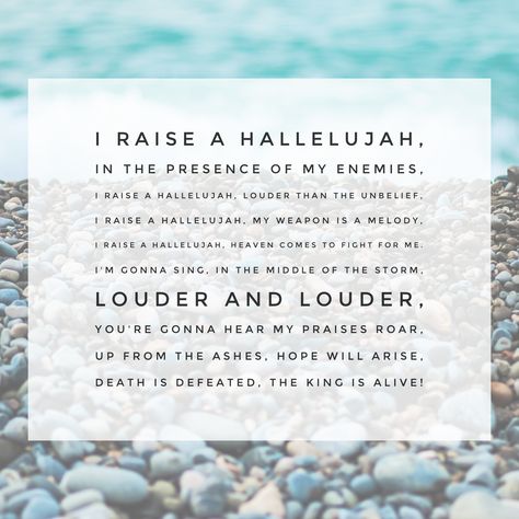 I Raise a Hallelujah I Raise A Hallelujah Quote, Raise A Hallelujah Wallpaper, I Raise A Hallelujah, Raise A Hallelujah, God Centered Relationship, Worship Songs Lyrics, Worship Lyrics, Worship Quotes, Christian Song Lyrics