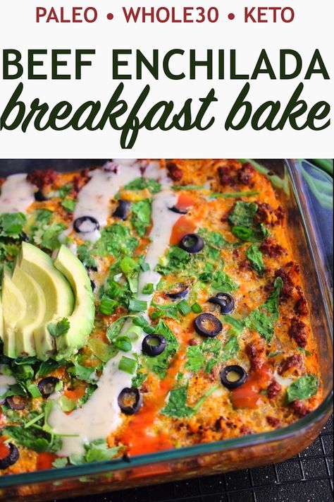 Whole Dinner Ideas, Paleo Enchilada Casserole, Whole30 Enchiladas, Paleo Breakfast Meal Prep, Whole 30 Breakfast Recipes, Whole 30 Breakfast Casserole, Healthy Blueberry Cobbler, Whole30 Breakfast Casserole, Paleo Menu