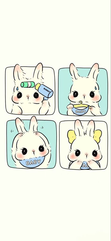 Bunny Drawing, Cute Kawaii Animals, Bunny Wallpaper, Bunny Pictures, Cute Pastel Wallpaper, Cute Sheep, Hello Kitty Iphone Wallpaper, Graphic Wallpaper