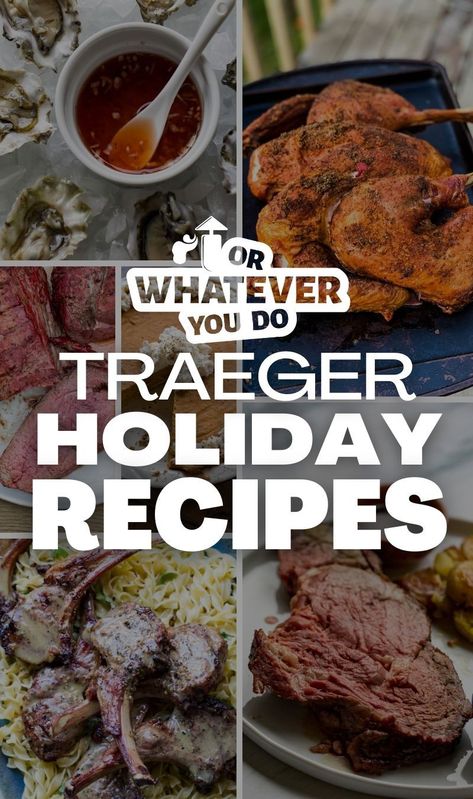 Favorite Traeger Holiday Recipes Traeger Christmas Recipes, Winter Smoker Recipes, Traeger Pork Tenderloin, Ultra Creamy Mashed Potatoes, Grilled Butternut Squash, Creamy Mashed Potatoes Recipe, Turkey And Stuffing, Winter Side Dishes, Traeger Grill Recipes