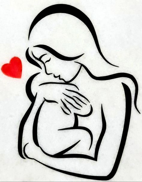 Mother and Baby Art Marble Inlay Tile of Mother and Infant | Etsy | Marble inlay, Baby art, Newborn baby gifts Drawing On Mother, Drawings For Mothers Day, Mothers Day Painting Ideas, Mother And Baby Art, Mother And Child Drawing, Mother And Baby Tattoo, Mom Drawing, Baby Tattoo Designs, Mother And Baby Elephant