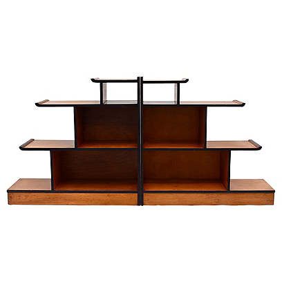 James Mont-Style Stepped Shelves, S/2 from One Kings Lane Step Shelves, James Mont, Cannery Row, Stylish Home, One Kings Lane, Made Of Wood, Home Furnishings, Shelves, Design