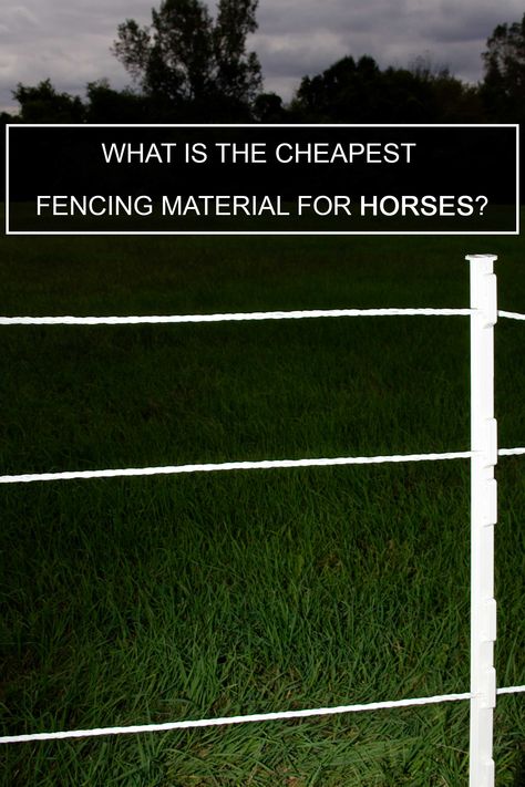 Fencing For Horses, Diy Horse Fence, Diy Horse Fence Cheap, Horse Fence Ideas Cheap, Fencing For Horses Cheap, Horse Fence Ideas, Diy Horse Fencing, Cheap Horse Fencing, Easy Horse Fencing