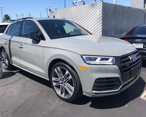 New arrival!  2019 Audi SQ5 in Quantum Grey with Black Optic Package 👌  One of the nicest colors on the SQ5.  #audi #audisq5 #sq5 #q5… Sq5 Audi, Audi Sq5, Van Color, Asia Cup, Audi Q5, Master Bath, New Arrival, Audi, Suv Car