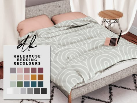 Roli Cannoli CC Findz Corner — dk-sims:   Kalehouse Bedding Recolours  Download... Sims 4 Bed Sheets, Ts4 Cc Bedding, The Sims 4 Cc Bedding, Sims 4 Blanket Cc Maxis Match, Sims 4 Cc Bed Blankets And Pillows, Sims 4 Blankets And Pillows, Sims 4 Cc Furniture Beds, Sims 4 Bed Cc Maxis Match, Sims Beds