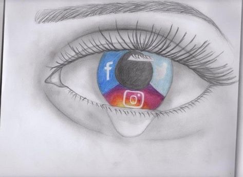 Social Media Issues Art, How Social Media Affects Us Art, Social Drawing Art, Social Message Art Sketch, Effect Of Social Media Art, Gcse Art Social Media, Social Media Gcse Art, Social Message Drawings, Negative Social Media Art