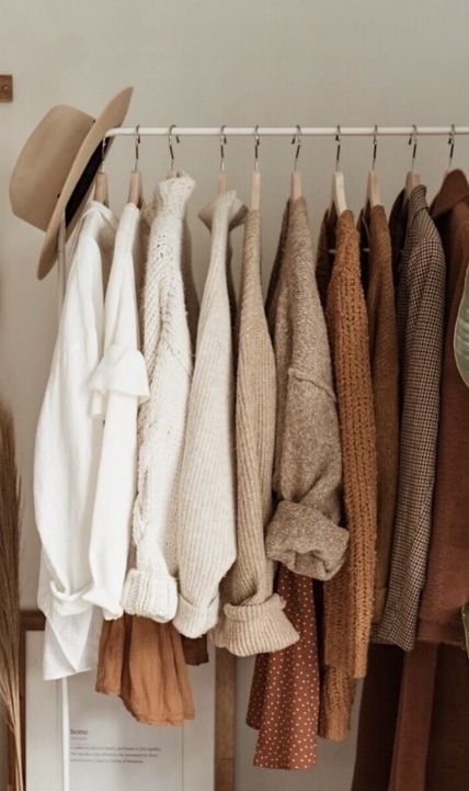 Fall Trend Outfits, Fall Esthetics Outfits, Fall Clothing Photoshoot, Aesthetic Pictures Of Clothes, Soft Autumn Aesthetic Outfit, Beige Clothing Aesthetic, Fall Boho Aesthetic, Sweater Display Boutique, Cozy Autumn Aesthetic Clothes