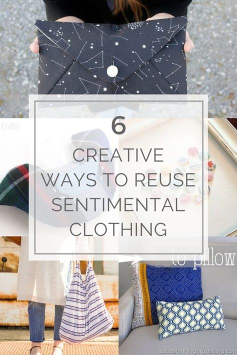 What To Make From Loved Ones Clothes, Making Keepsakes Out Of Clothes, What To Do With Clothes From A Loved One, Sentimental Sewing Projects, Memory Aprons From Clothes, Keepsake From Old Shirt, Gifts From Loved Ones Clothing, Keepsake Tshirt Ideas, Sentimental T Shirt Ideas