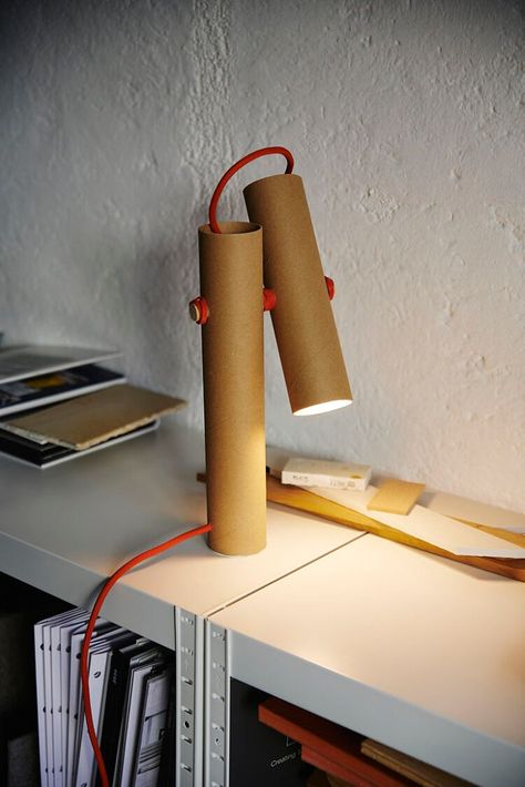 tube lamp - hettler.tüllmann Home Recording Studio Setup, Diy Luminaire, Design Studio Workspace, Tube Lamp, Furniture Details Design, Dyi Projects, Task Lamps, Low Tech, Jar Lights