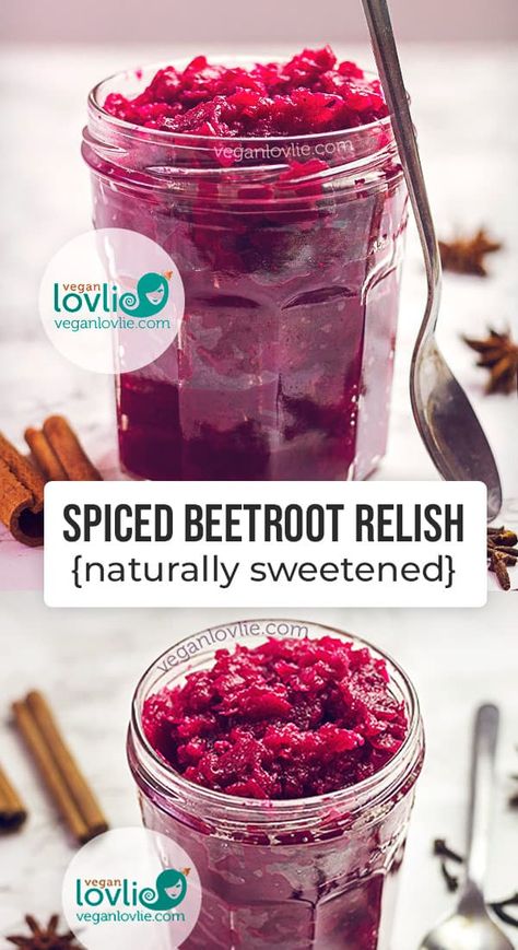 Spiced Beetroot Relish {Naturally Sweetened} Beet Chutney, Gluten Free Gnocchi Recipes, Beet Relish, Beetroot Relish, Ripe Pears, Beetroot Recipes, Relish Recipes, Beet Recipes, Sugar Beet