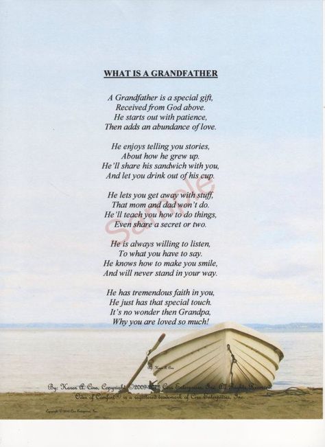 I love this poem becuase it describes my relationship I have with my grandpa. My grandpa and I are very close. God blessed me with him for a reason. He has had a huge impact on my life. He inspires me everyday to be a better person and I'm so thankful for him Infants Crafts, Son Poems, Fathers Day Poems, Missing My Son, Fathers Day Crafts, Close Reading, Memories Quotes, Make You Cry, 90th Birthday