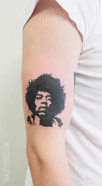 Hendrix Tattoo, Moustache Tattoo, Jimi Hendrix Tattoo, Rock And Roll Tattoo, Rock Tattoos, Pink Floyd Tattoo, Jimi Hendrix Art, Tattoos Pinterest, Rock Tattoo