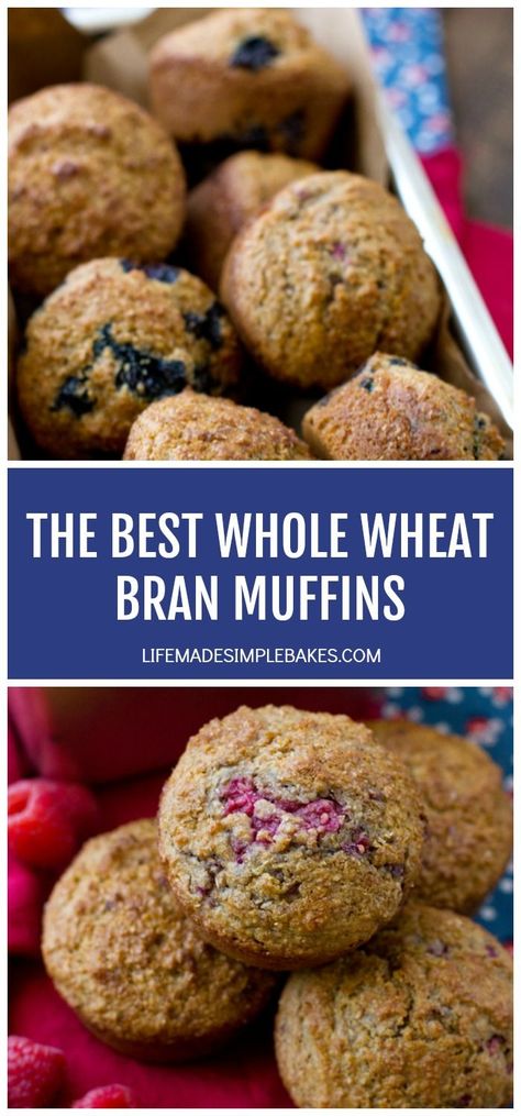 Whole Wheat Bran Muffins, Wheat Bran Muffins Healthy, Wheat Bran Recipes, Jack Snacks, Healthy Bran Muffins, Buttermilk Bran Muffins, Wheat Bran Muffins, Blueberry Bran Muffins, Low Sugar Muffins