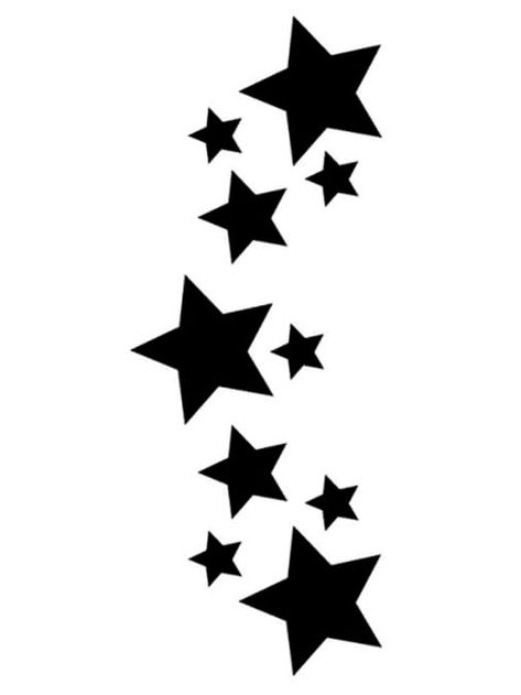 Stencils For Clothes, Free Printable Tattoo Stencils, Star Stencils Printables, Stencils Printables Free, Drawing Stencils Templates, Tattoo Ideas Stencil, Printable Stars, Free Stencils Printables Templates, Stars Stencil