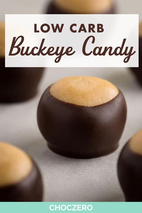 Are you looking for a quick and easy keto snack? Look no further than No Bake Keto Buckeyes! These sugar free buckeye candies are perfect for a quick keto treat. With only a few ingredients and no bake time, these keto desserts are sure to satisfy your sweet tooth Plus, they're quick and easy to make, so you can enjoy them any time! Buckeye Recipe Easy, Buckeye Candy, Quick Keto Dessert, Low Carb Peanut Butter Cookies, Chocolate No Bake, Gluten Free Chocolate Recipes, Sugar Free Brownies, Keto Chocolate Cake, Sugar Free Recipes Desserts