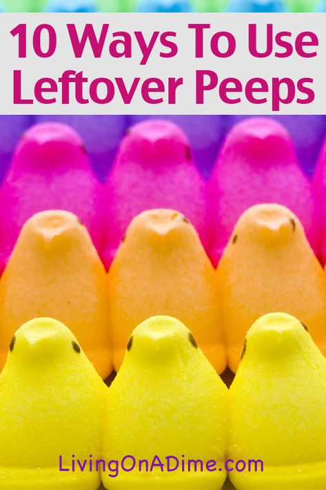 Leftover Easter Marshmallow Peeps Candy Pecan Brownies Recipe, Living On A Dime, Peeps Recipes, Peeps Candy, Pecan Brownies, Easter Marshmallow, Thanksgiving Sweet Treats, Marshmallow Peeps, Sweet Treats Recipes