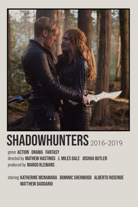 Shadow Hunters Poster, Clary Und Jace, Film Polaroid, Netflix Movies To Watch, Iconic Movie Posters, Movie To Watch List, Movie Card, Tv Series To Watch, Film Posters Minimalist