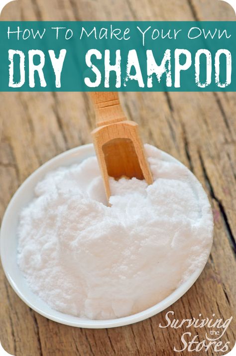 How to make your own dry shampoo! I only wash my hair a couple of times each week and the rest of the week use this! How To Clean Cooking Oil With Corn Starch, Recipes With Corn Starch, Homemade Pantry, Bread Storage, Homemade Cleaning, Cleaning Guide, Baking Soda Shampoo, Cleaning Ideas, Daily Living