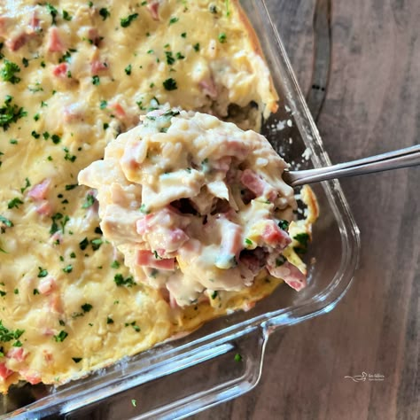 Chicken and Rice Cordon Bleu Casserole Easy Chicken Cordon Bleu Casserole, Ham And Rice, Baked Dinners, Chicken Cordon Bleu Casserole Recipe, Casserole With Rice, Chicken Cordon Bleu Pasta, Baked Chicken Cordon Bleu, Chicken Cordon Bleu Recipe, Cordon Bleu Casserole