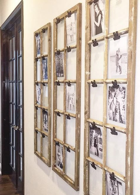 Make your house a home with these stylish ways to display family photos. Ways To Display Family Photos, Interior Cottage, Family Pictures On Wall, Photo Wall Display, Family Photo Wall, Display Family Photos, Photo Wall Decor, Family Wall Decor, Photo Wall Gallery